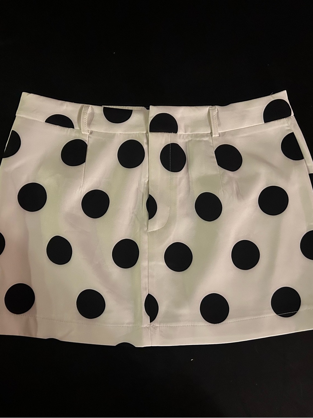 Aveloria Polka Dot Mini Skirt - Black on White L